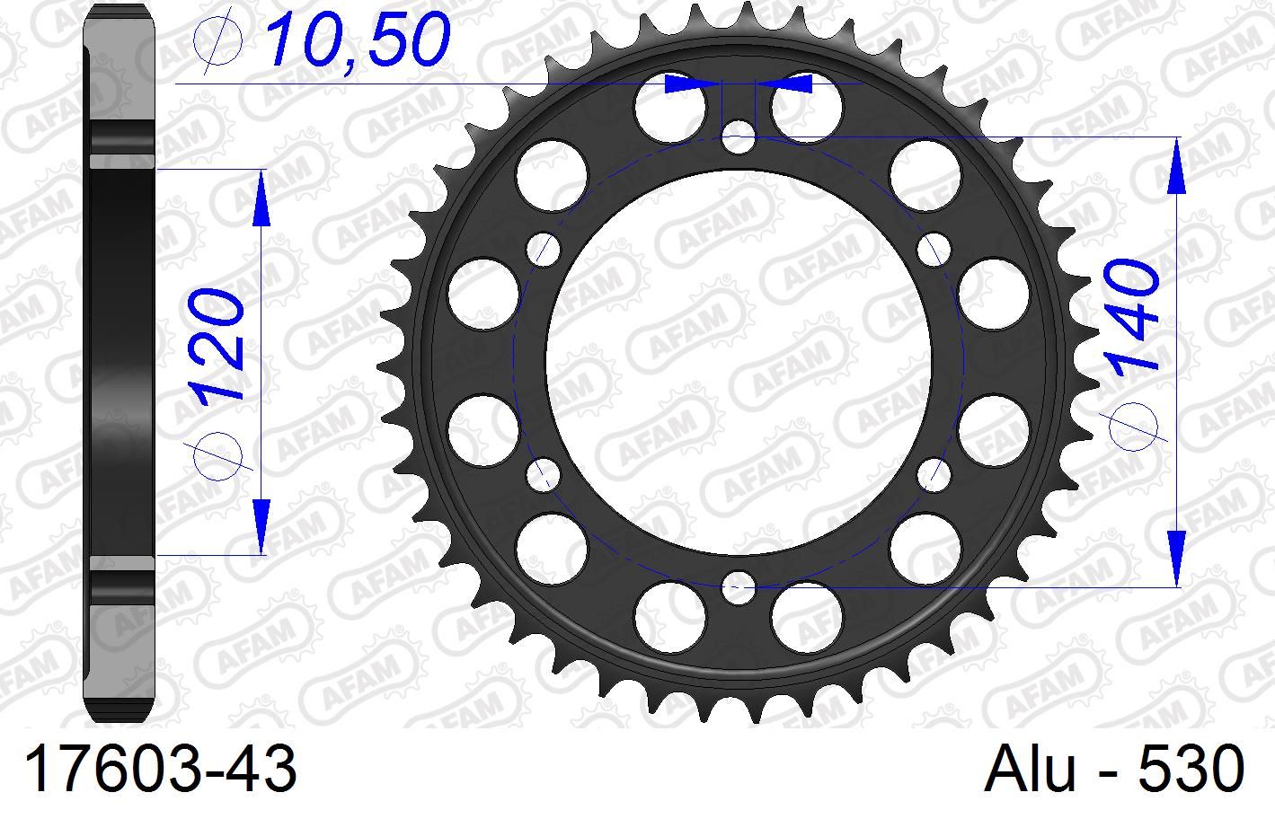 Roata dintata AFAM 17603-43