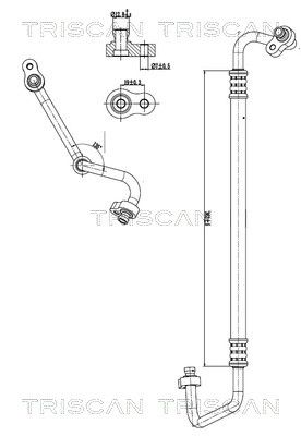 conducta presiune variabila,aer conditionat TRISCAN 9010 43002