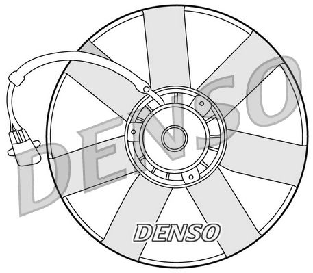 Větrák, chlazení motoru DENSO DER32002