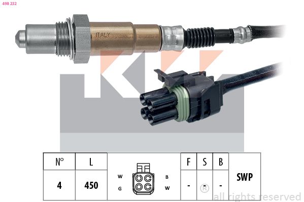 Sonda lambda KW 498 232