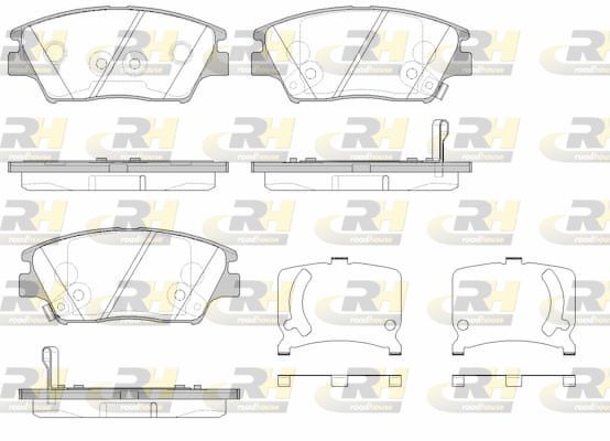 Zestaw klocków hamulcowych, hamulce tarczowe ROADHOUSE 21824.02