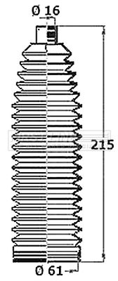 Zestaw osłon, układ kierowniczy FIRST LINE FSG3470