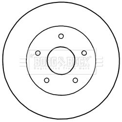 Tarcza hamulcowa BORG & BECK BBD5192
