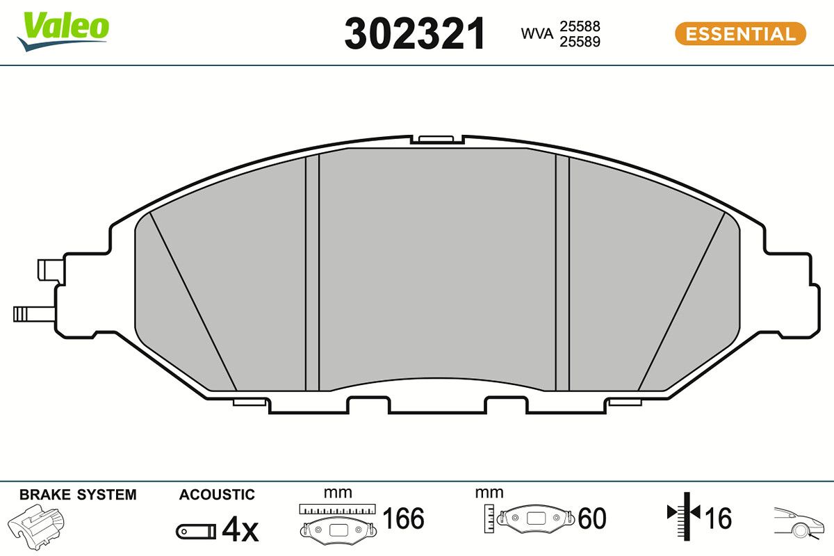 Комплект тормозных колодок, дисковый тормоз