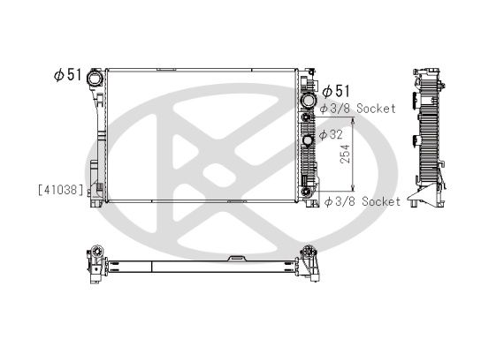 Radiator, racire motor KOYORAD PL412485