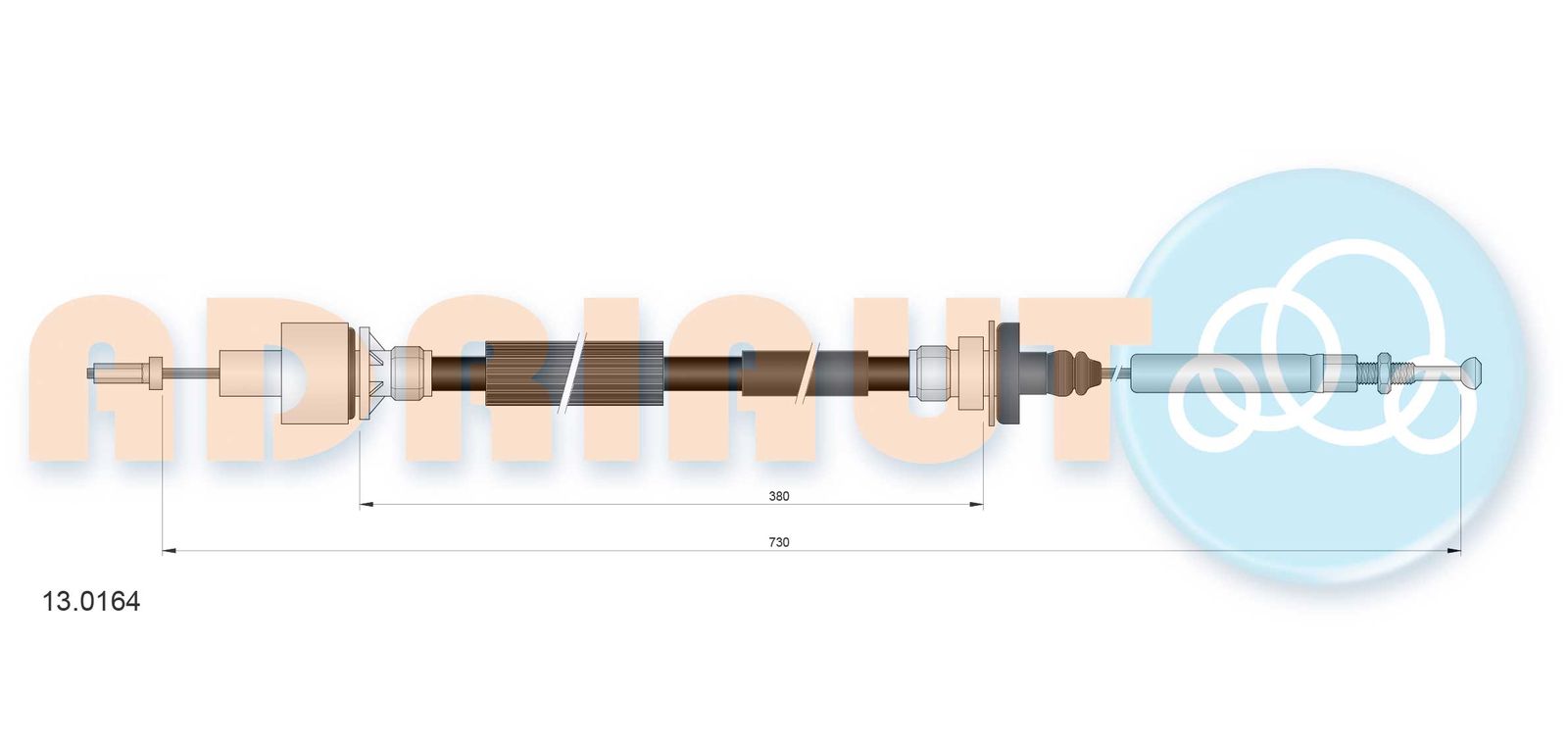 Cablu ambreiaj ADRIAUTO 13.0164