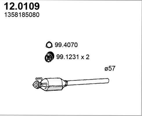 Katalizator ASSO 12.0109