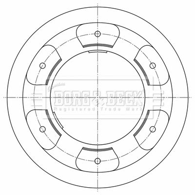 Tarcza hamulcowa BORG & BECK BBD5957S