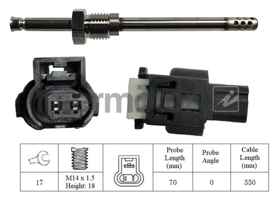 czujnik, temperatura spalin INTERMOTOR 27087