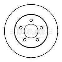 Tarcza hamulcowa BORG & BECK BBD4122