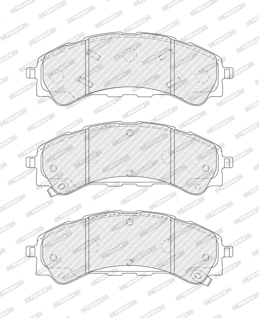set placute frana,frana disc FERODO PREMIER ECO FRICTION FDB5467