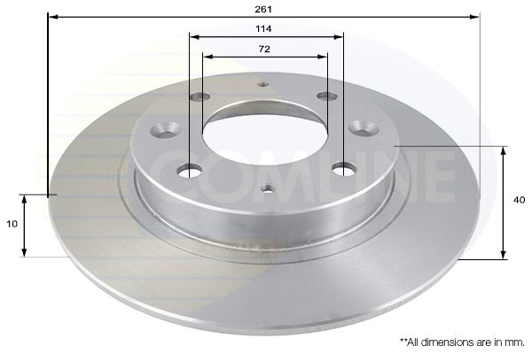 Tarcza hamulcowa COMLINE ADC1029