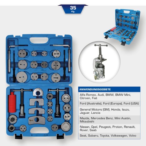 Set dispozitive rotire/reintroducere, etrier frana KS TOOLS BT701050