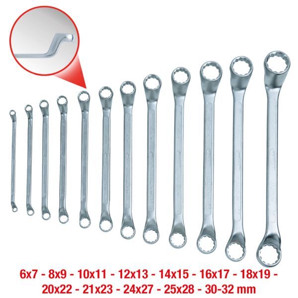 Set chei dublu inelare KS TOOLS 517.0250
