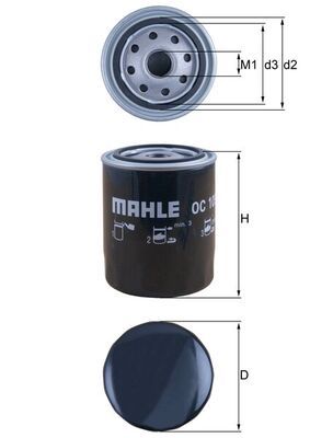 Olejový filter MAHLE OC 105