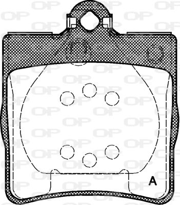 Kit de plaquettes de frein, frein à disque