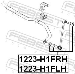 Levně Tyč/vzpěra, stabilizátor FEBEST 1223-H1FLH