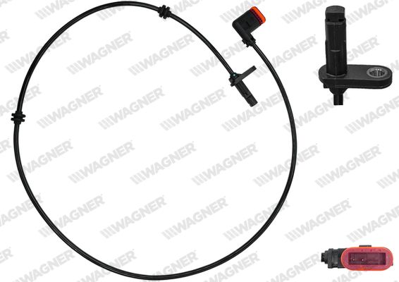 Czujnik, prędkość obrotowa koła WAGNER ABS01102