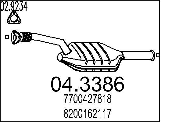 Katalizator MTS 04.3386