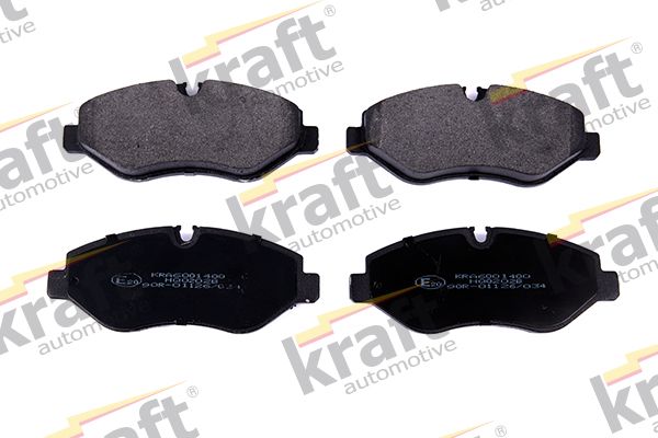 Zestaw klocków hamulcowych, hamulce tarczowe KRAFT AUTOMOTIVE 6001400