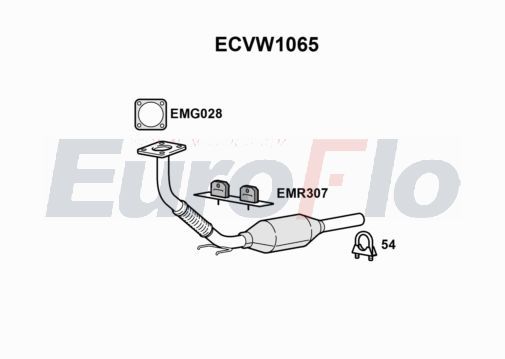 Katalizator EUROFLO 6K0253060BX