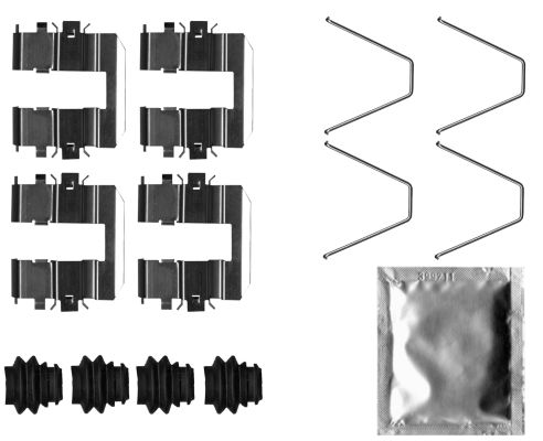 Set accesorii, placute frana TEXTAR 82543700