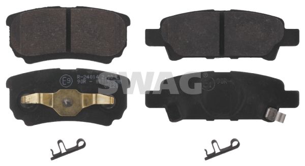 Zestaw klocków hamulcowych, hamulce tarczowe SWAG 80 91 6774