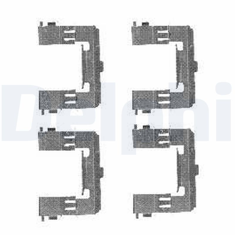 Set accesorii, placute frana DELPHI LX0452