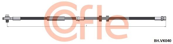 Przewód hamulcowy elastyczny COFLE 92.BH.VK040