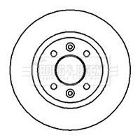 Tarcza hamulcowa BORG & BECK BBD4846