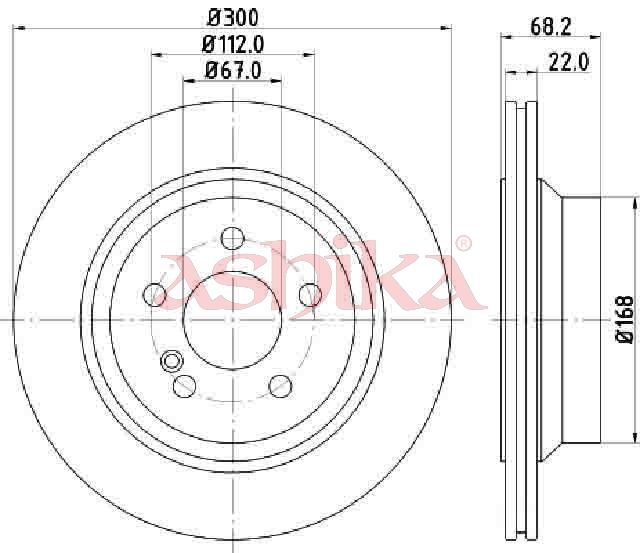 Disc frana ASHIKA 61-00-0513C