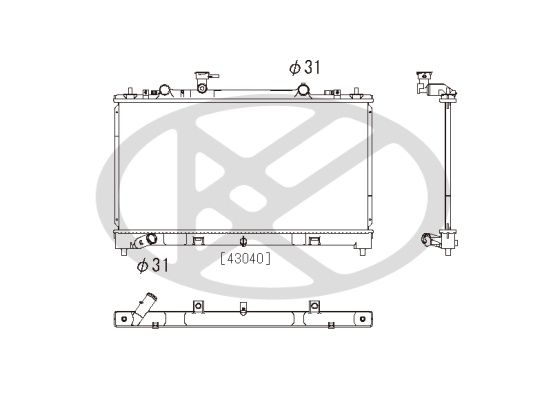 Radiator, racire motor KOYORAD PL062747