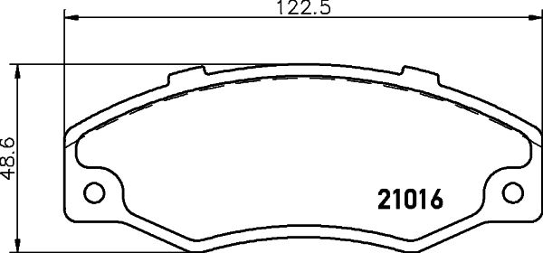 Zestaw klocków hamulcowych, hamulce tarczowe MINTEX MDB1355