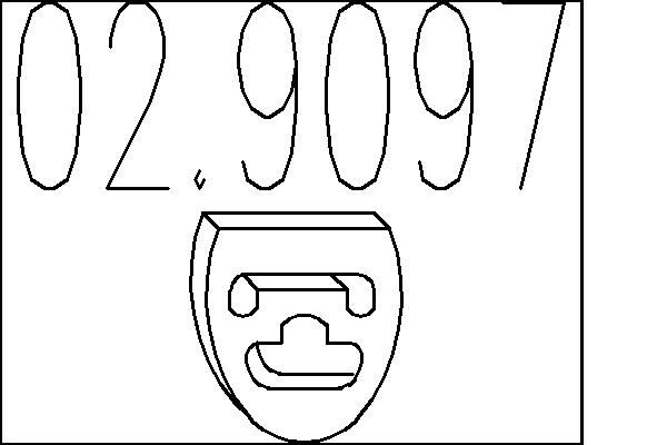 Dystans gumowy, tłumik MTS 02.9097