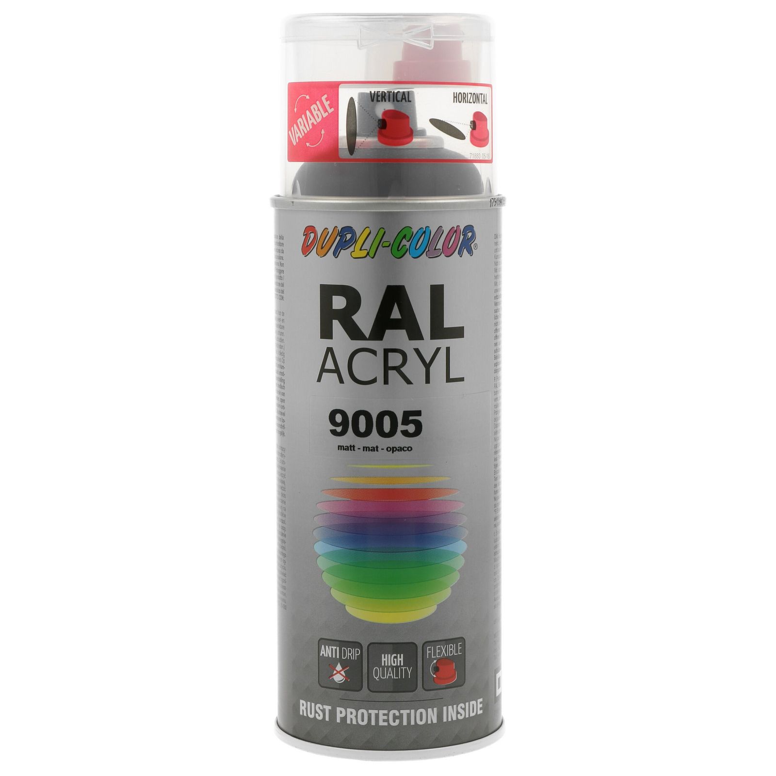 vopsea DUPLI COLOR RAL ACRYL RAL 9005 jet black mat 400 ml 710087