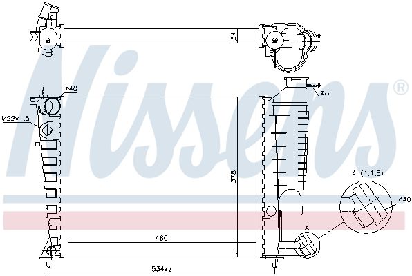 Radiateur, refroidissement du moteur