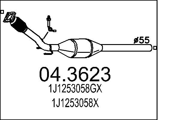 Katalizator MTS 1J2253058RX