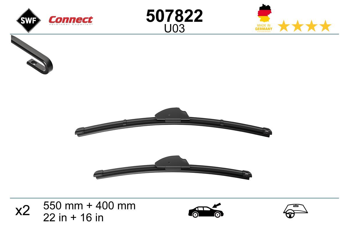 Pióro wycieraczki SWF 507822