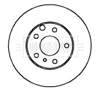 Tarcza hamulcowa BORG & BECK BBD4966
