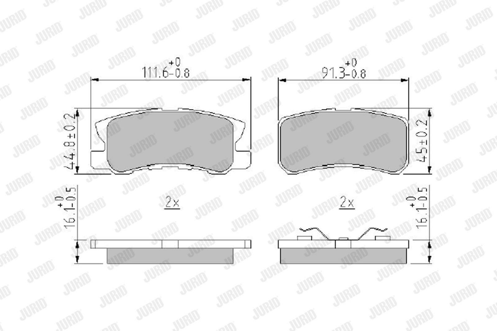 Piduriklotsi komplekt,ketaspidur