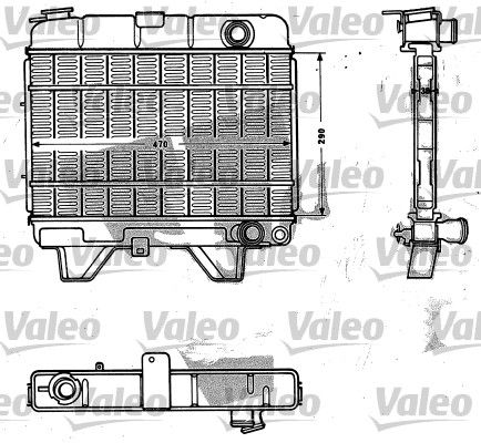 Chłodnica, układ chłodzenia silnika VALEO 810881