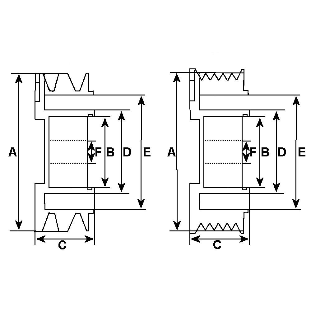 Fulie, alternator HC-Cargo F 032 236 842
