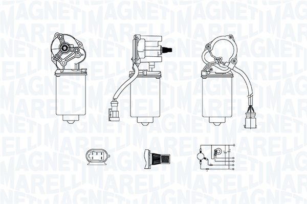 Silnik wycieraczek MAGNETI MARELLI 064379600010