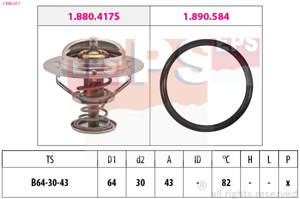 Termostat, chladivo EPS 1.880.417