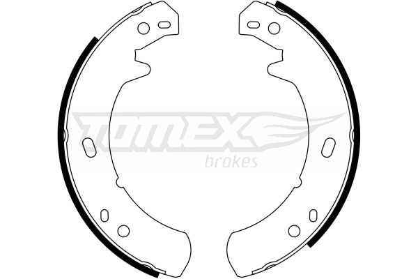 Levně Sada brzdových čelistí TOMEX Brakes 23-24