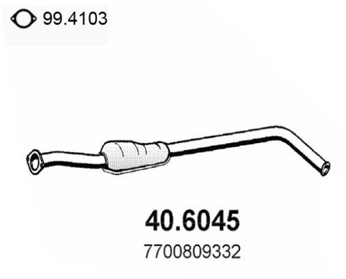 Tłumik środkowy ASSO 40.6045