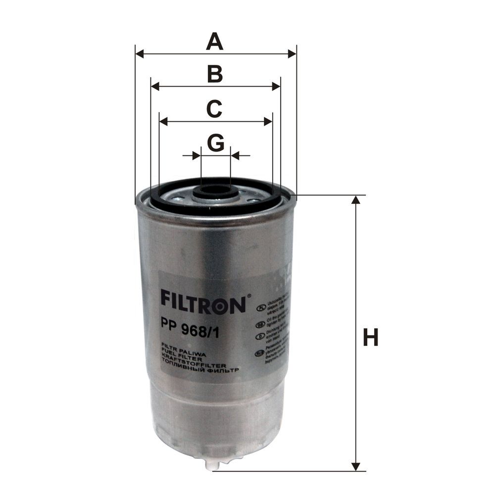Levně Palivový filtr FILTRON PP 968/1