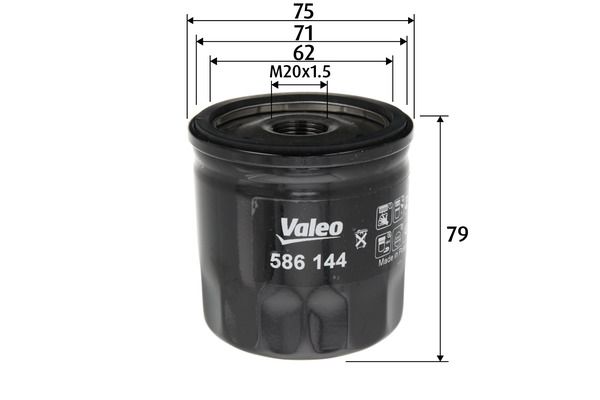 Olejový filter VALEO 586144