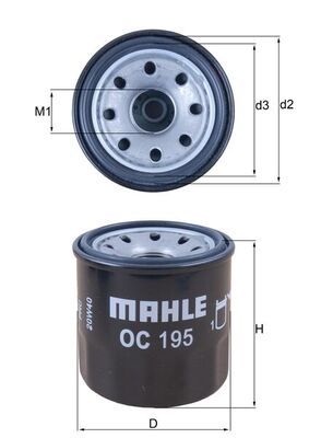 Olejový filter MAHLE OC 195