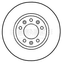 Tarcza hamulcowa BORG & BECK BBD4697
